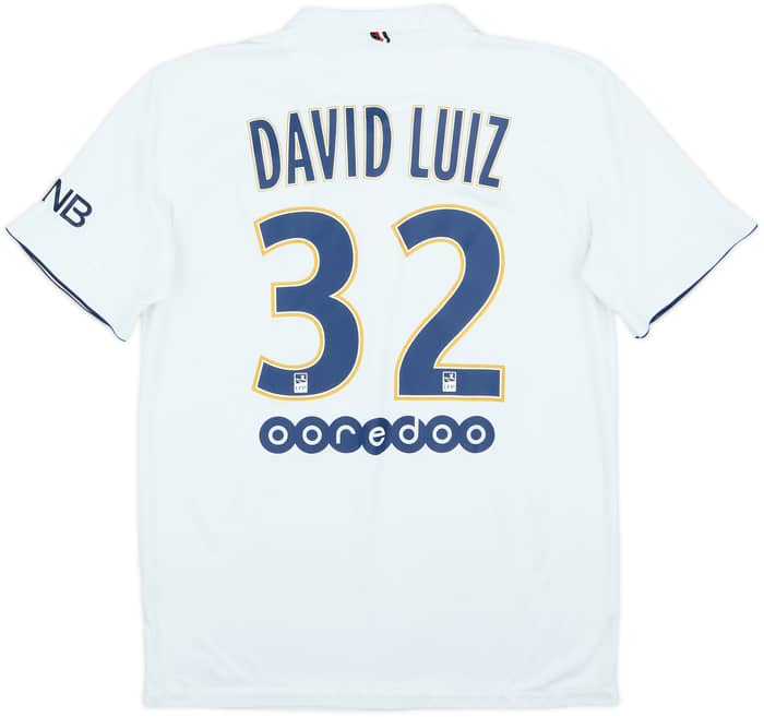 Camiseta de visitante del Paris Saint-Germain 2014-15 David Luiz #32 - 5/10 - (M)