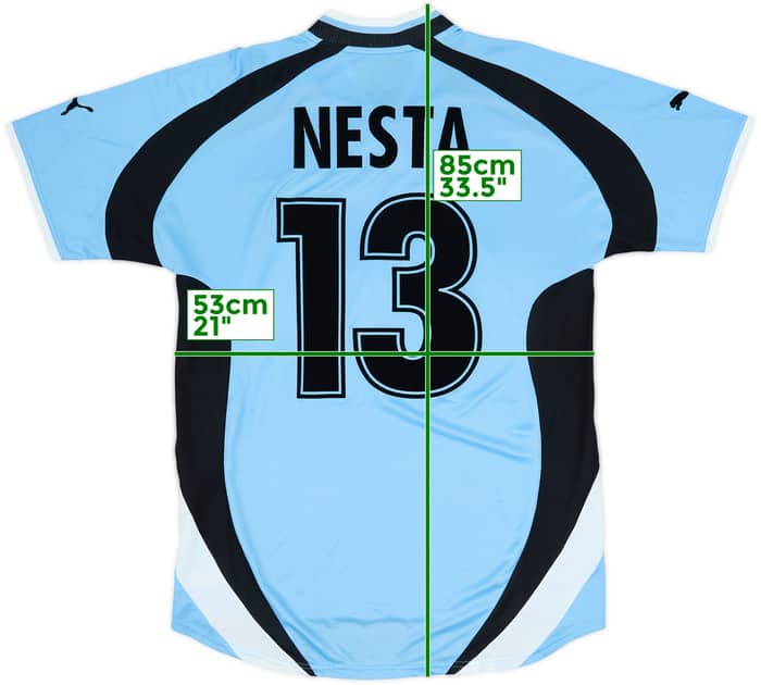 2000-01 Lazio Home Shirt Nesta #13 - 8/10 - (M)