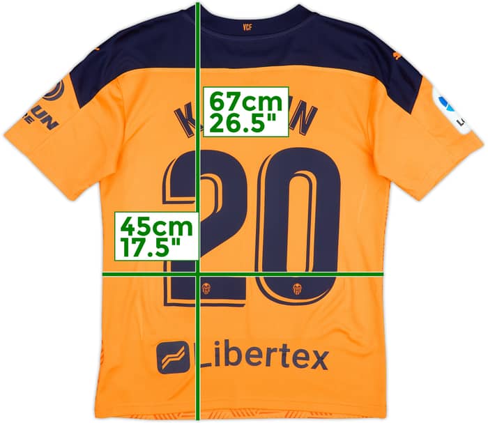 2020-21 Valencia Away Shirt Kang-In #20 - 10/10 - (S)