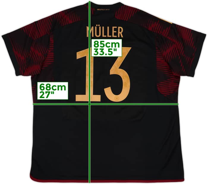 2022-23 Germany Away Shirt Muller #13 - 8/10 - (3XL)
