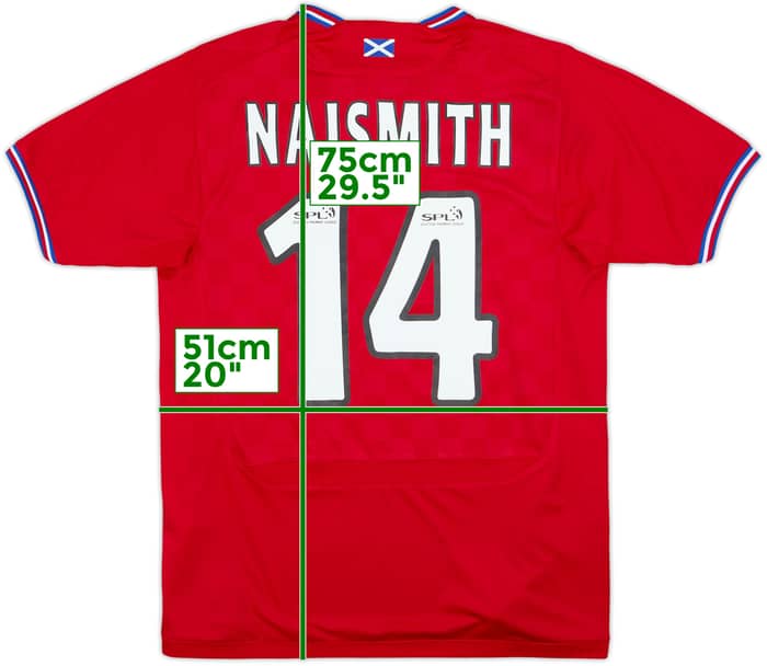 2009-10 Rangers Away Shirt Naismith #14 - 7/10 - (M)