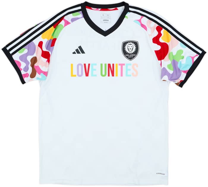 2023 Orlando City adidas 'Love Unites' Pre-Match Shirt - 8/10 - (XL)