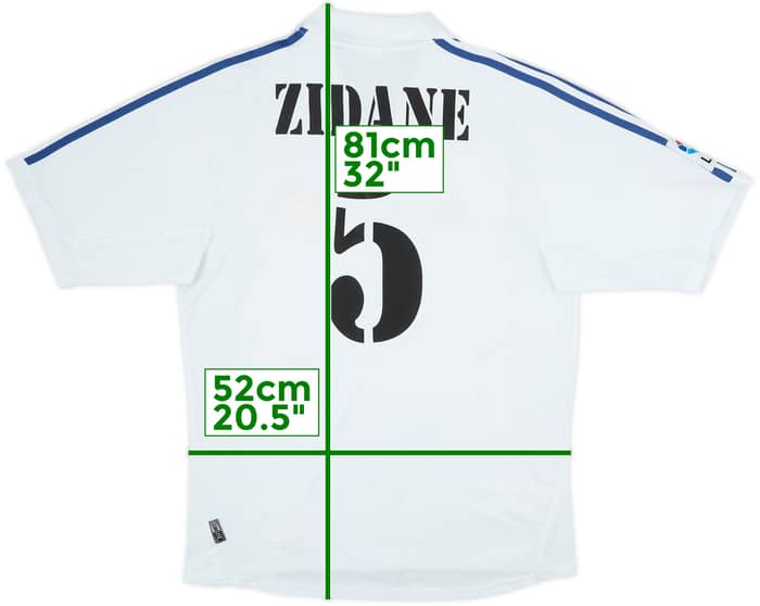 2001 Real Madrid Home Shirt Zidane #5 - 5/10 - (M)