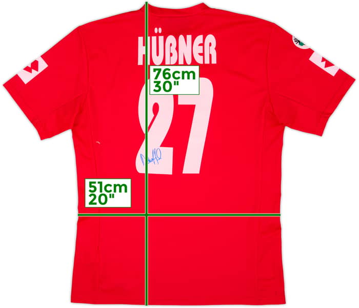2002-03 Piacenza Match Issue Signed Home Shirt Hubner #27