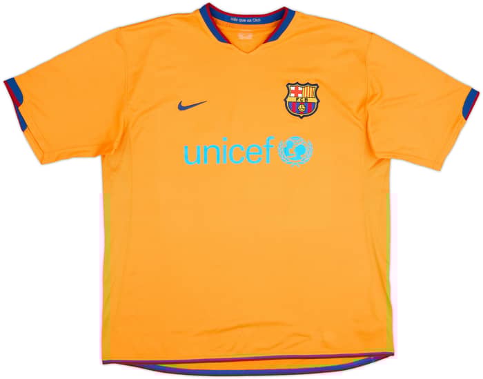2006-08 Barcelona Away Shirt Ronaldinho #10 - 4/10 - (XL)