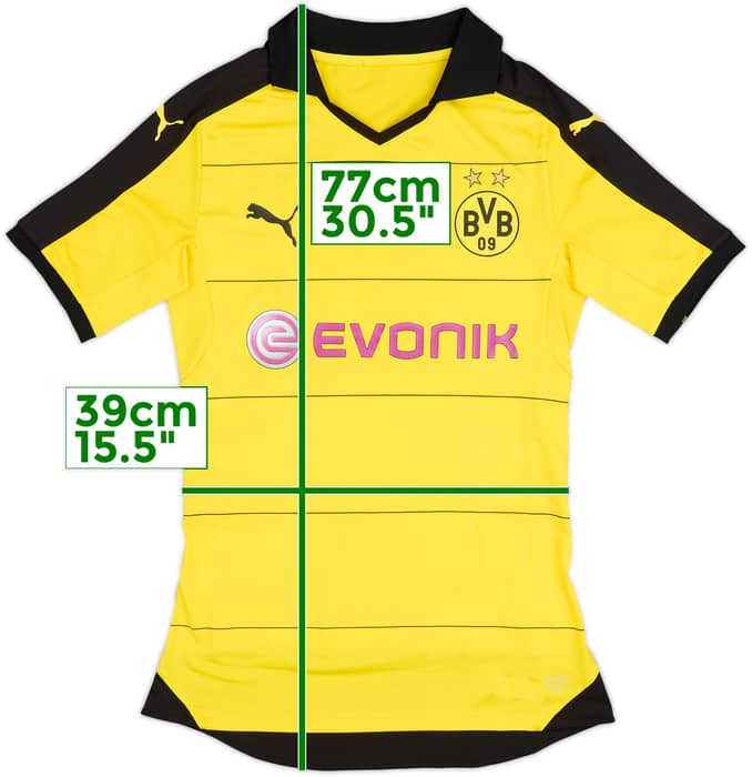 2015-16 Borussia Dortmund Player Issue (ACTV Fit) Home Shirt - 10/10 - (S)