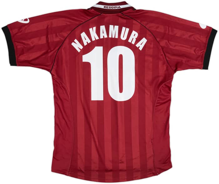 2001-02 Reggina Home Shirt Nakamura #10 - 8/10 - (L)