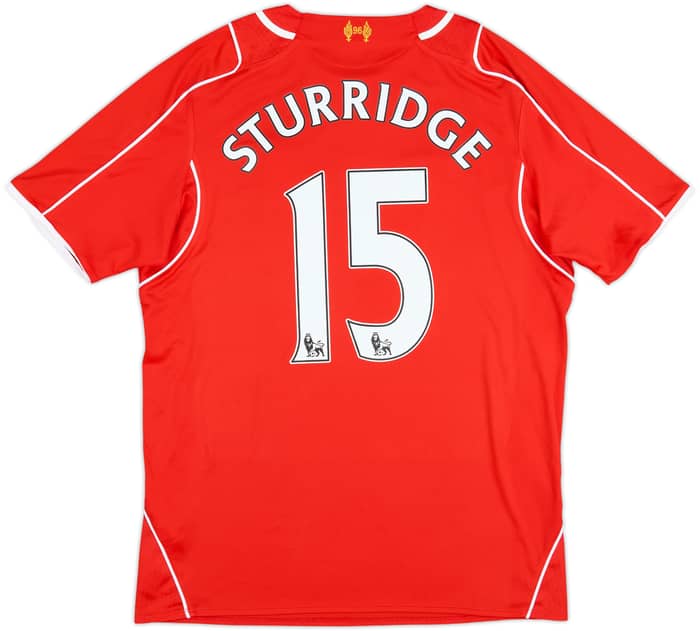2014-15 Liverpool Home Shirt Sturridge #15 - 8/10 - (M)