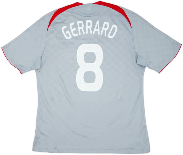 2008-09 Liverpool Away Shirt Gerrard #8 - 6/10 - (XL)