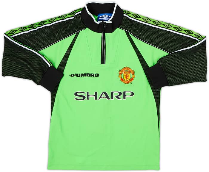 1998-99 Manchester United GK Shirt Schmeichel #1 - 5/10 - (S.Boys)