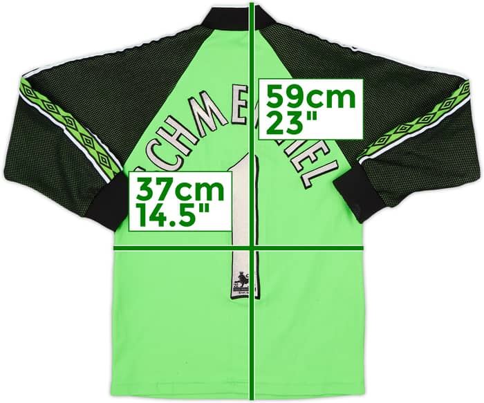 1998-99 Manchester United GK Shirt Schmeichel #1 - 5/10 - (S.Boys)