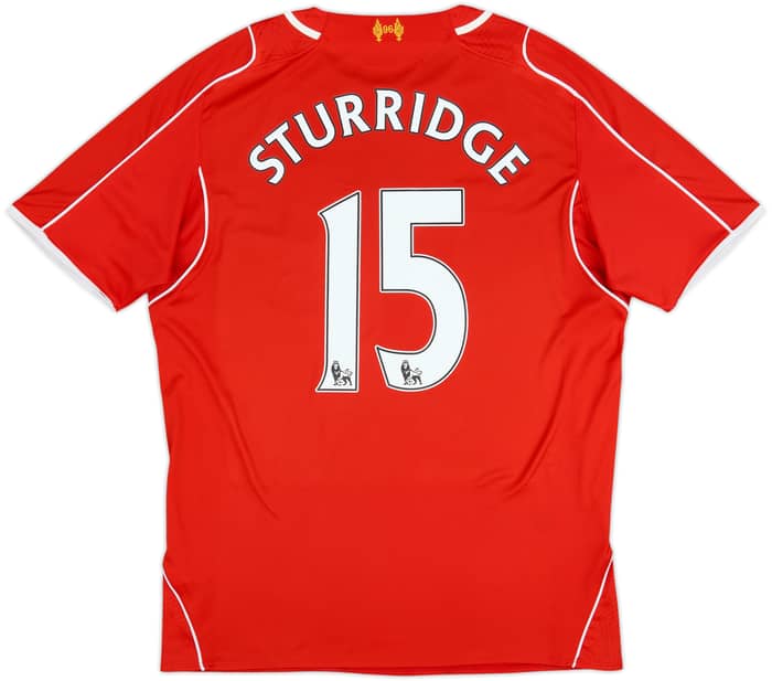 2014-15 Liverpool Home Shirt Sturridge #15 - 7/10 - (L)