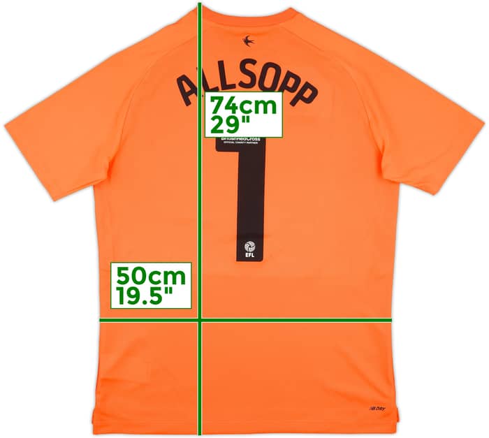 2022-23 Cardiff City GK Shirt Allsopp #1 - 9/10 - (M)