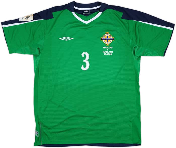2005 Northern Ireland Match Issue Home Shirt #3 (Capaldi)