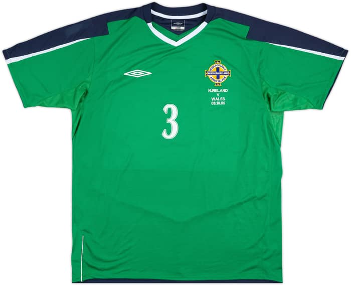 2005 Northern Ireland Match Issue Home Shirt #3 (Capaldi)