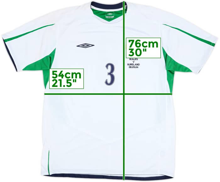 2004 Northern Ireland Player Issue Away Shirt #3 (Capaldi)