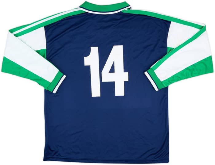 2000-02 Northern Ireland Match Issue Away L/S Shirt #14