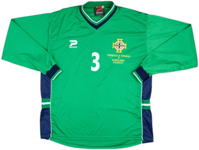 2004 Northern Ireland Match Issue Home L/S Shirt #3 (Capaldi)