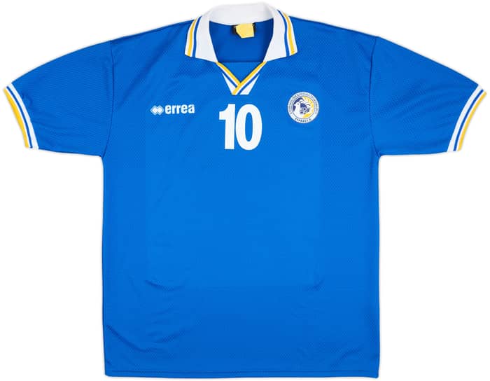 2000-01 Cyprus Match Issue Home Shirt #10