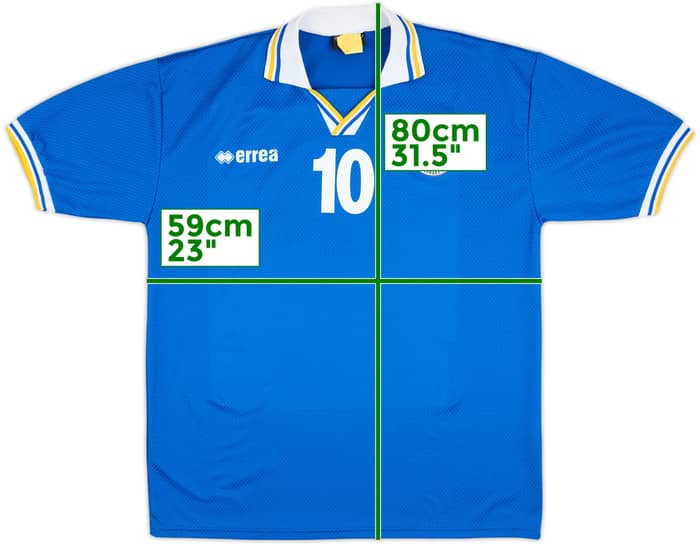 2000-01 Cyprus Match Issue Home Shirt #10