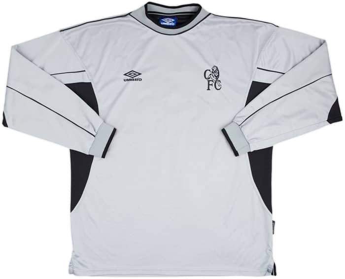 1999-00 Chelsea Match Issue GK Shirt Evans #35