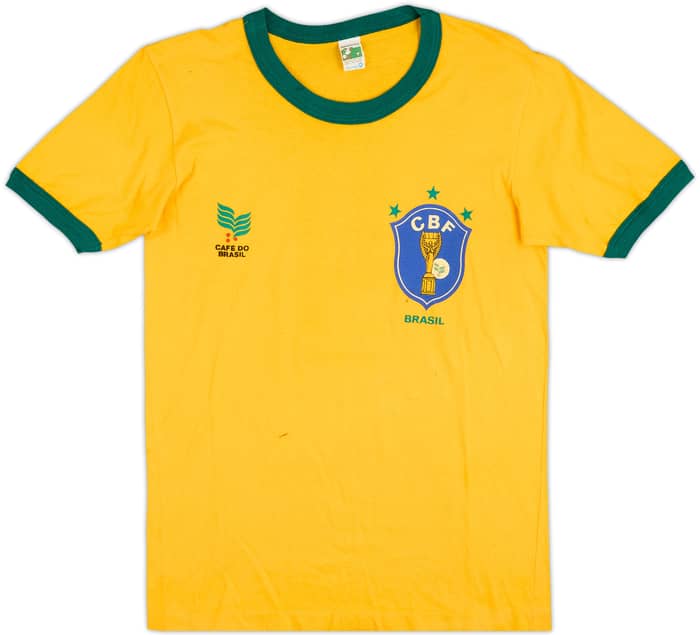 1982-85 Brazil Cafe Do Brasil Fan Shirt #9 - 8/10 - (S)