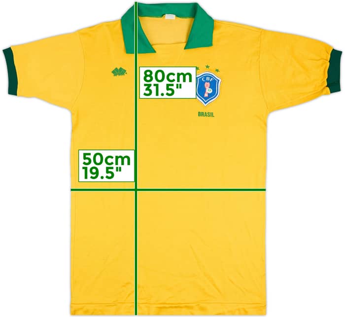1990 Brazil Dias Sports Fan Shirt #10 - 8/10 - (L)