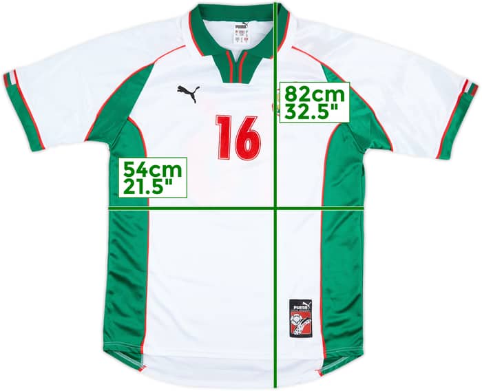 1999 Bulgaria Match Issue Home Shirt #16 (Yankov)