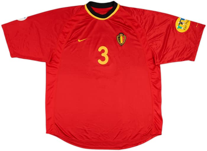2000 Belgium Match Issue European Championship Home Shirt Valgaeren #3