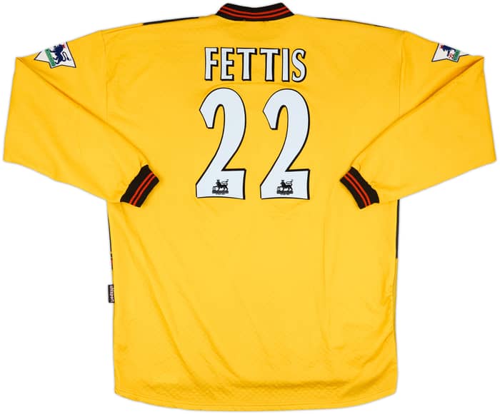 1998-99 Blackburn Match Issue GK Shirt Fettis #22