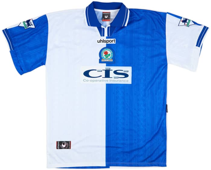 1998-99 Blackburn Match Issue Home Shirt Andersson #18