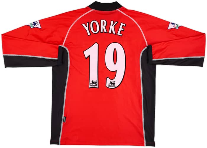 2002-03 Blackburn Match Issue Signed Away L/S Shirt Yorke #19