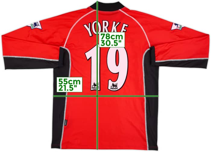 2002-03 Blackburn Match Issue Signed Away L/S Shirt Yorke #19