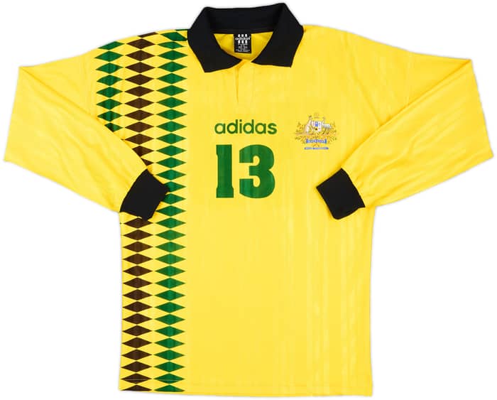 1994-95 Australia Match Issue Home L/S Shirt #13
