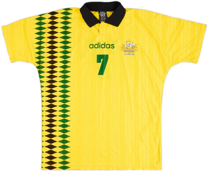 1996 Australia Match Worn Home Shirt #7 (Mori)