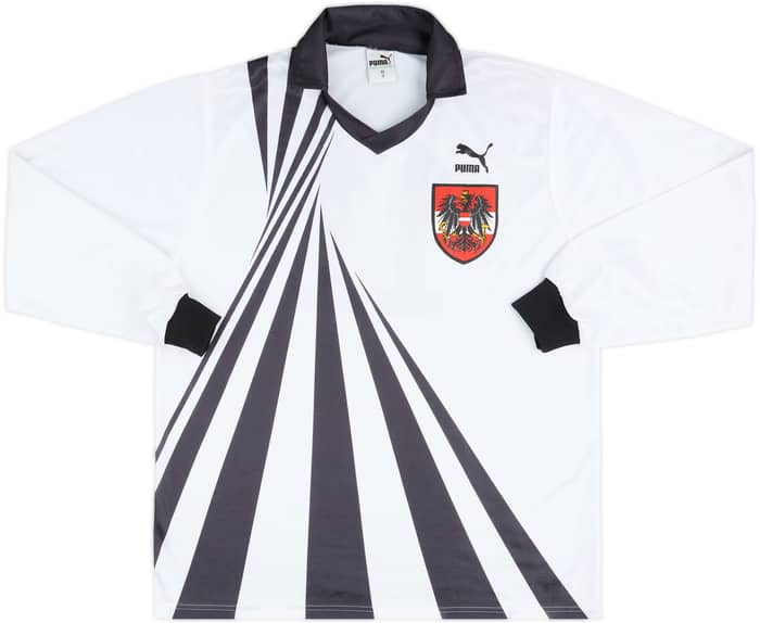 1994 Austria U-21 Match Worn Home L/S Shirt #11 (Haas)