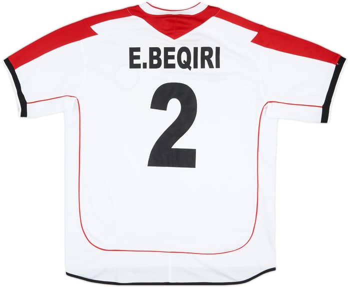 2005 Albania Match Issue Away Shirt E.Beqiri #2