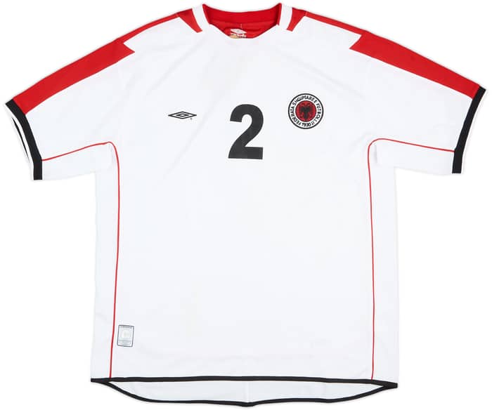 2005 Albania Match Issue Away Shirt E.Beqiri #2