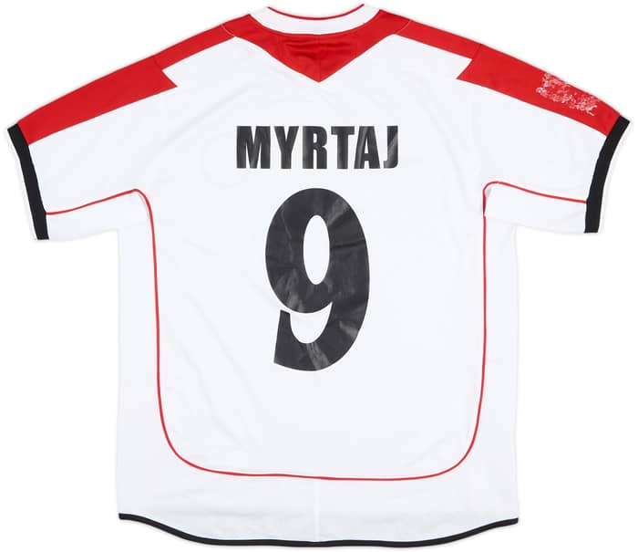 2005 Albania Match Worn Away Shirt Myrtaj #9
