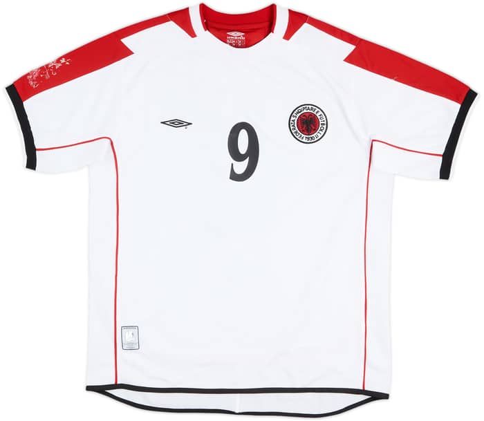 2005 Albania Match Worn Away Shirt Myrtaj #9