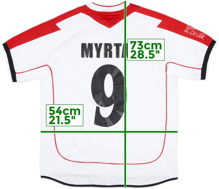 2005 Albania Match Worn Away Shirt Myrtaj #9