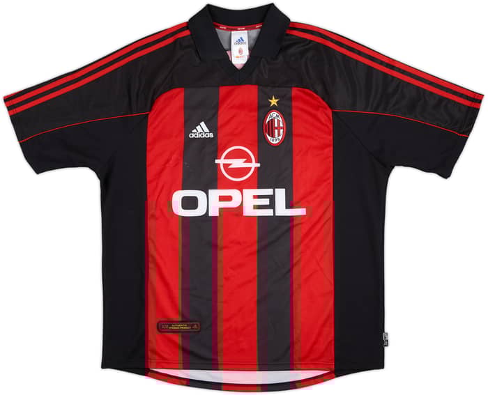 2000-02 AC Milan Home Shirt Helveg #2 - 8/10 - (XL)