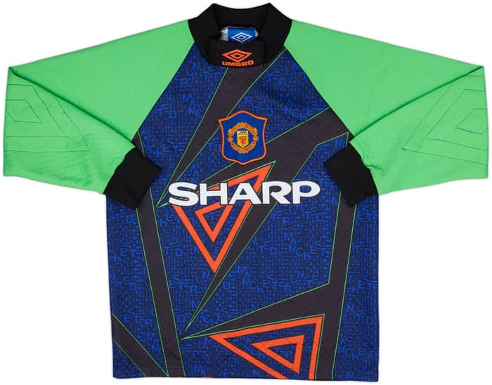1994-96 Manchester United GK Shirt & Shorts - 9/10 - (Y)
