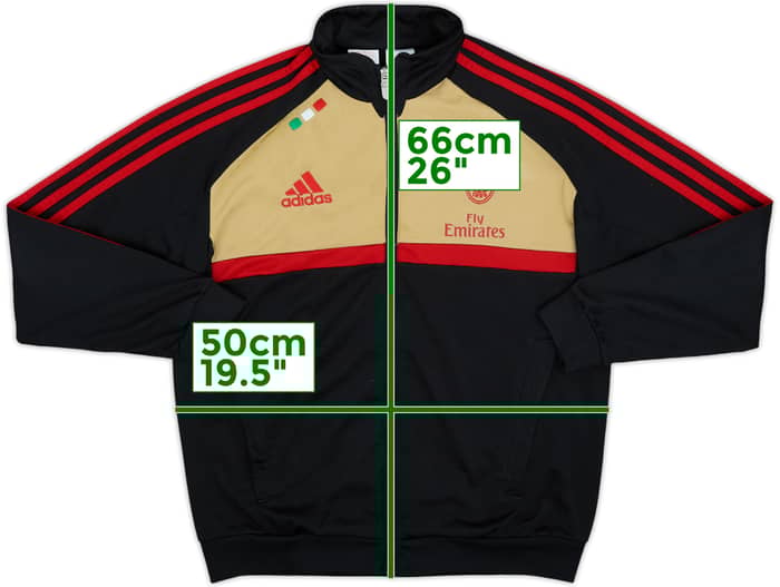 2011-12 AC Milan adidas Track Jacket - 8/10 - (L.Boys)