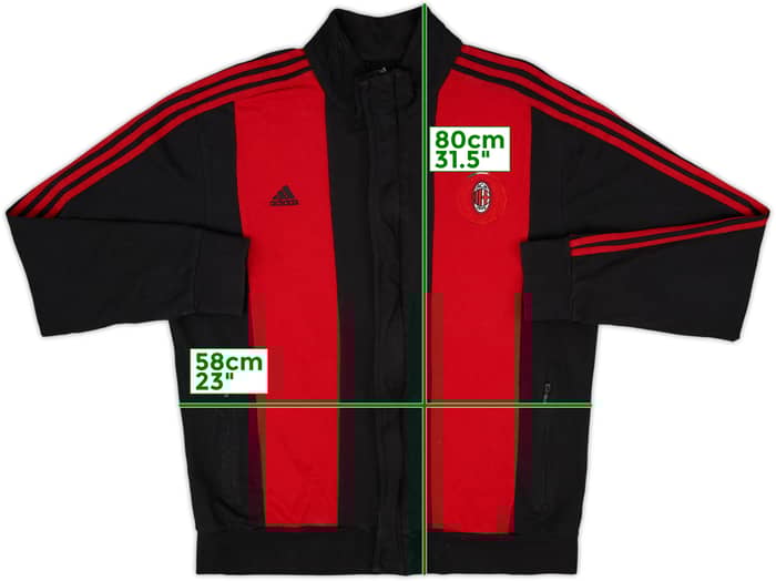 2010-11 AC Milan adidas Track Jacket - 7/10 - (XXL)