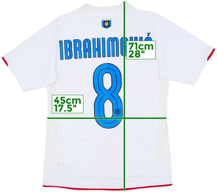 2007-08 Inter Milan Centenary Away Shirt Ibrahimovic #8 - 7/10 - (S)