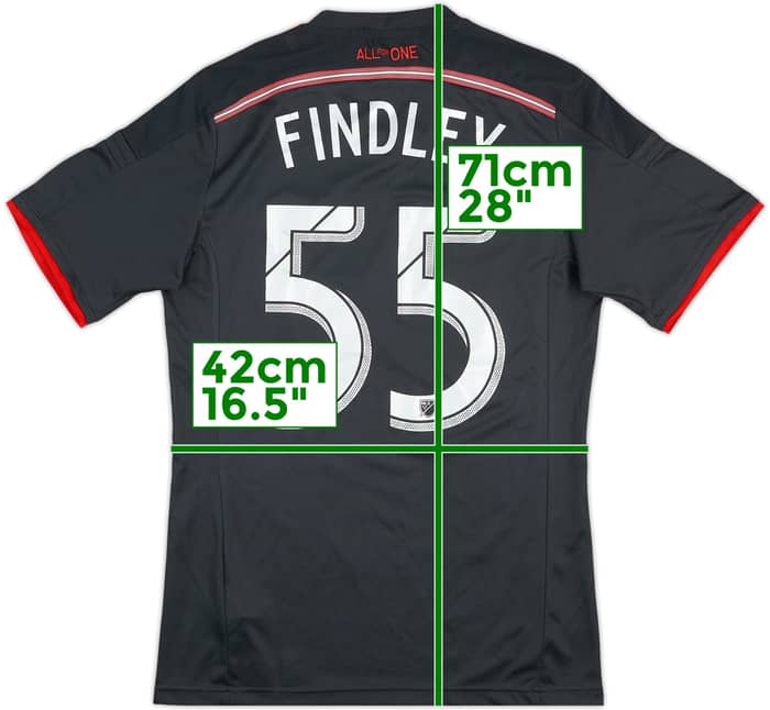 2015 Toronto Authentic Away Shirt Findley #55 - 8/10 - (M)