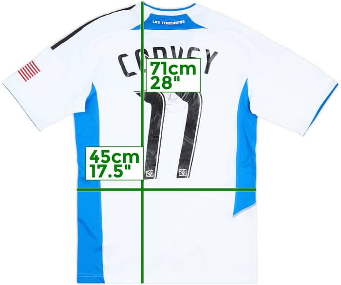 2010-11 San Jose Earthquakes Match Issue Signed Away Shirt Convey #11