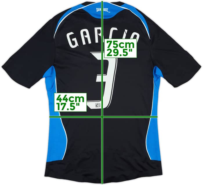 2008 San Jose Earthquakes Match Issue Home Shirt Garcia #3