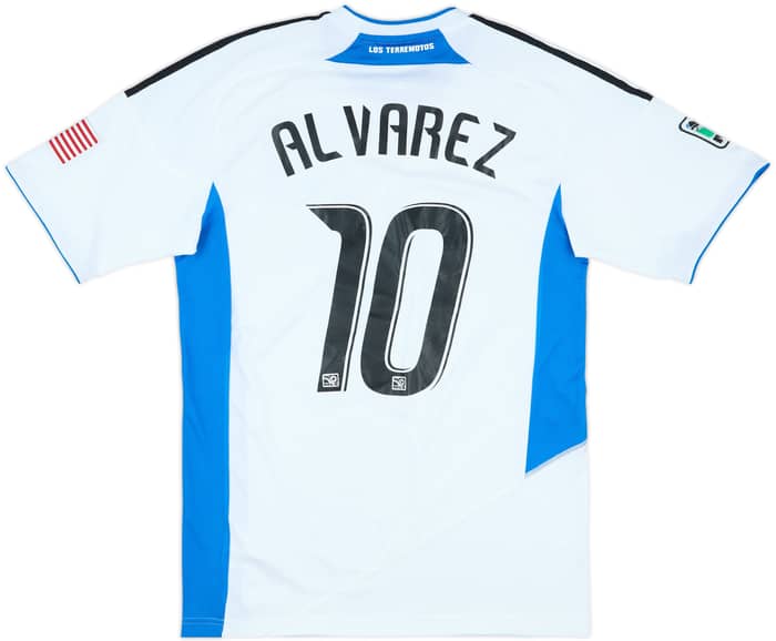 2010 San Jose Earthquakes Match Issue Away Shirt Alvarez #10